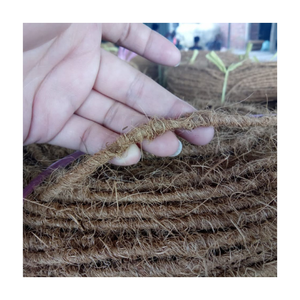 Bouquets de cordes en fibres de coco naturelles - Écologiques pour la fabrication et le filage, diamètre 5-22 mm, longueur 100/200 m, modèle 0084817092069 WS 99GD - Product Image 1