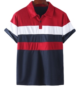 Colección exclusiva para hombre de manga corta a rayas en el pecho para Polo Varios colores Tejido de punto Precio al por mayor Uso diario - Product Image 6