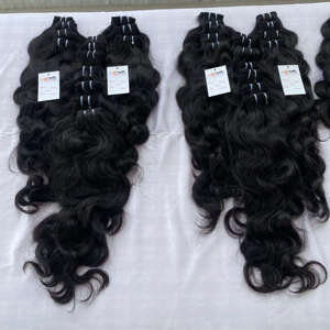 Paquetes de cabello humano de trama alineada de cutícula virgen cruda de alta calidad de grado 12a peruano, proveedor de extensiones de cabello humano crudo - Product Image 1