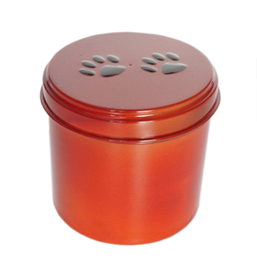 Urna Cilíndrica para Mascotas con Tapa de Rosca de Plástico y Huella Grabada para Perros Spaniel, Fabricada en Plástico PP Ecológico y Duradero por AB COLLECTIONS - Product Image 4