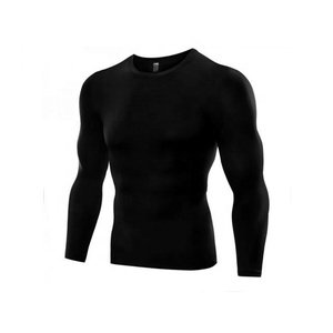 <b>Mens</b> Customized Logo Digital Print Quick Dry Compression Tops <b>Base</b> <b>Layer</b> 220g Long Sleeve T Shirt Gym Top Running Fitness Sport - Product Image 1