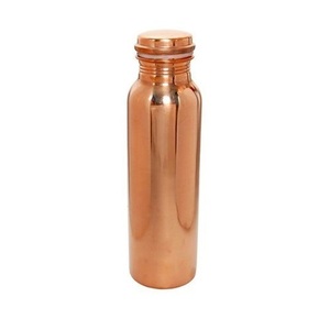 Bouteille d'eau en cuivre poli brillant uni pour le stockage de l'eau potable chaude 100% cuivre pur matériel de haute qualité ustensiles de cuisine décoratifs - Product Image 1