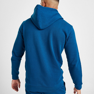 เสื้อฮู้ดดี้ลายโลโก้ OEM สไตล์ไฮสตรีท/ เสื้อฮู้ดดี้โอเวอร์ไซส์สีพื้นสำหรับผู้ชาย ฤดูใบไม้ร่วงและฤดูหนาว - Product Image 3