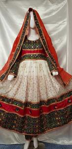 ชุดชนเผ่าที่ดูดีสีขาวใหม่พร้อมสีเขียวน้ำตาลแดงงานสีทองการออกแบบที่สวยงามมาก Banjara Wear By AJM TRADE HOUSE - Product Image 3