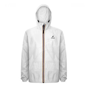 Veste de pluie pour homme en toile imperméable et coupe-vent à col montant, taille plus - Product Image 4