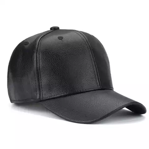 Casquette de baseball en cuir pu, logo personnalisé - Product Image 4