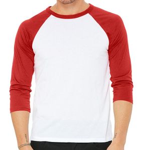 Casual Raglan <b>Baseball</b> T Shirt Men 3/4 Sleeve Two Tone Contrast Colors Soft 100% Cotton Jersey Unisex <b>Baseball</b> <b>Tee</b> Athletic Styl - Product Image 5