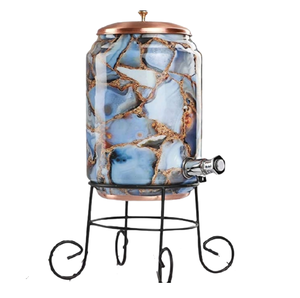 Olla enfriadora de agua de cobre, diseño Vintage impreso a mano, venta al por mayor - Product Image 2