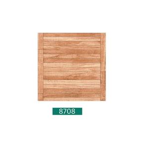 Carrelage de sol en porcelaine décoratif design bloc de bois orange 40x40cm - Product Image 1