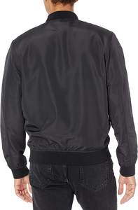 Chaqueta de béisbol de satén personalizada unisex moda de invierno Bombardero a granel con logotipo frontal de seda de diseño personalizado para hombres - Product Image 3