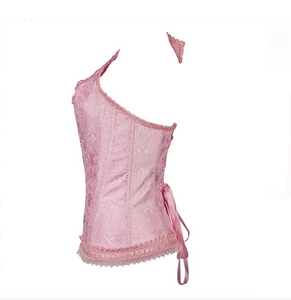 Beautiful Vintage <strong>Lace</strong> <strong>Up</strong> Over Bust Waist Trainer Vest Shapewear <strong>Top</strong> Women Sexy <strong>Corset</strong> - Product Image 4