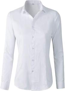 Camisa informal de manga larga a cuadros para mujer, camisa de cuello levantado, de alta calidad, orientada a la exportación, novedad - Product Image 3