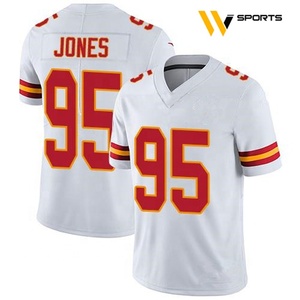 Maillots de football américain en spandex imprimés en soie personnalisés de haute qualité respirants antibactériens à séchage rapide pour hommes vente en gros - Product Image 1