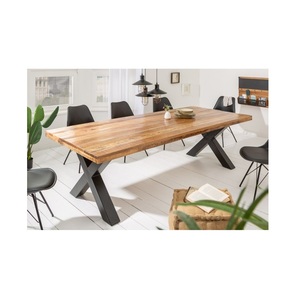 Table à manger en bois de mangue industriel et Vintage, vente en gros - Product Image 1