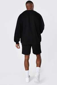 Survêtements de sport décontractés vintage personnalisés pour hommes et femmes, coupe ajustée, en tissu toile et taille élastique - Product Image 2