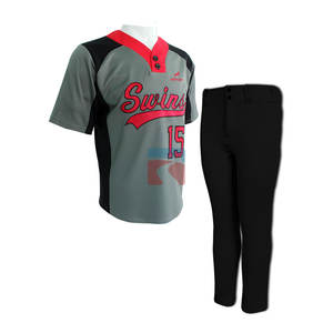Custom Designed Baseball Uniform Fashionable Jersey with Slim Fit Trouser Printed Training Baseball Uniform - Product Image 4