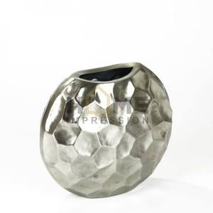 Lujo plata brillante níquel pulido atractivo aspecto flores exhibición jarrones de Metal para eventos boda MESA CENTRO DE MESA Decoración - Product Image 5