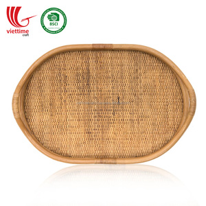 Mây Phục Vụ Khay Cửa Hàng Trái Cây Với Xử Lý Bán Buôn Sản Xuất Tại Việt Nam - Product Image 3