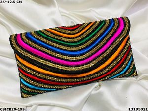 Designer Luxury Ethnic Bridal Evening Clutch Bag pour Party Use-Party Bag - Product Image 2