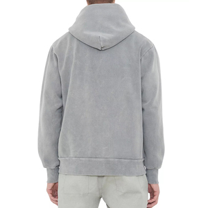 New Arrival winter wear custom Silver color hoodie pullover hoodie for men pure cotton fabric. - Product Image 4
