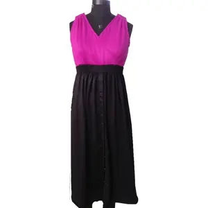 Vestido de maternidad de alta calidad, vestido de maternidad de algodón orgánico, algodón, bambú, rayón, viscosa con LICRA para prendas exteriores - Product Image 1