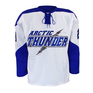 Service OEM 100% Polyester Promotionnel Spécifique à L'équipe de Hockey sur Glace Maillot de Sublimation Personnalisé Conçu Maillots évacuant l'humidité - Product Image 4