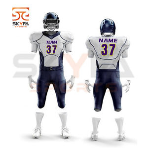 Ropa Deportiva sublimada personalizada, uniforme de fútbol americano de secado rápido de poliéster - Product Image 6