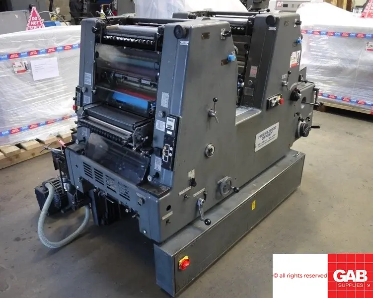 Máquina de impresión offset GTO 46 ZP, dos colores, a la venta en el Reino Unido