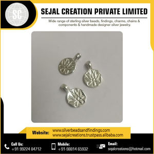 Cool New 925 Sterling Silver Jewelry Charms Diseños de flores de letras intrincadas Cute Wedding Party-Sejal Creation Direct Wholesale - Product Image 2