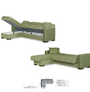 Sofá cama Chesterfield multifuncional moderno, cama convertible de esquina de nuevo estilo para muebles de sala de estar - Product Image 6