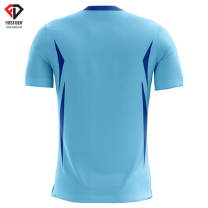Service OEM, impression par sublimation unisexe, taille personnalisée, maillots de football de haute qualité, légers, à séchage rapide, 100% polyester, pour hommes - Product Image 2