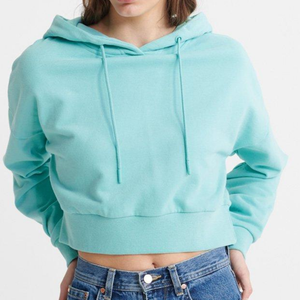 Débardeur à motif uni avec broderie et décoration pour l'été haut court de gymnastique fait sur mesure en molleton de coton pour femmes grande taille - Product Image 6