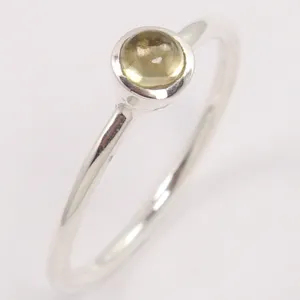 时尚珠宝天然黄水晶戒指925实心纯银水晶黄水晶声明戒指珠宝供应来自印度
