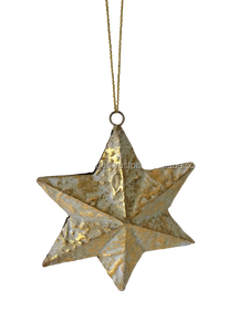 METALLIC DESIGN IRON CHRISTMAS <b>TREE</b> DECORATION BEST SELLER CHRISTMAS HANGING ORNAMENT METAL <b>STAR</b> WHITE GOLD DIY CHRISTMAS SUPPLY - Product Image 5