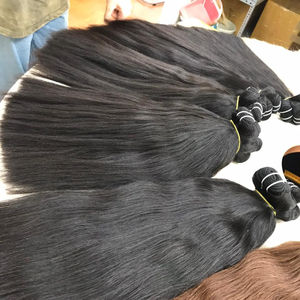 High Quality Vietnamese Double Machine Weft VIRGIN Remy HUMAN HAIR EXTENSION Yaki Straight Bundles at wholesale price - Product Image 2