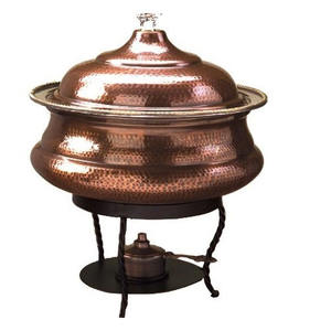 เครื่องอุ่นอาหารบุฟเฟ่ต์หม้ออุ่นอาหารทำจากทองแดงใช้สำหรับโรงแรมจัดงานแต่งงาน - Product Image 1