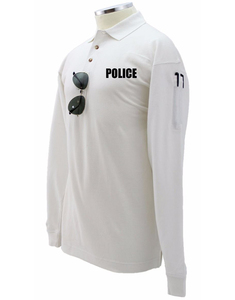 Polo de manga larga de seguridad de poliéster 100% para hombre, uniforme de protección de dos tonos - Product Image 4