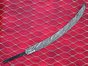 Hot Selling Handmade Damascus Steel Blank Blades for Sale / Latest Design Forge Damascus Steel Blank Blade for <b>Knives</b> - Product Image 3