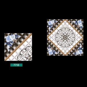 Carrelage de sol moderne en porcelaine poli marbre 40x40cm brillant émaillé intérieur tapis design salle de bain style classique 5mm d'épaisseur - Product Image 3