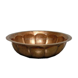 สี่เหลี่ยมค้อนโต๊ะทองแดงชามสำหรับสลัด - Product Image 6