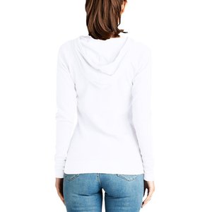 OEMWomen's Active Thermal Zip Up <b>Lightweight</b> <b>Hoodie</b> Casual Warm Up Jacket with Kangaroo Side Pockets - Product Image 6