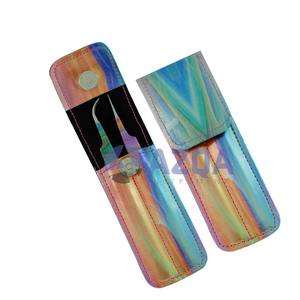 Ensemble de pinces à extensions de cils en acier inoxydable en gros avec étui en cuir Fabriqué au Pakistan - Product Image 2