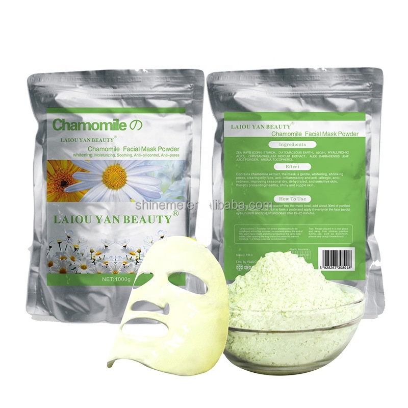 In Stock 1Kg Bag Diy Spa Organic Moisturizing Olive Aloe Vera Hyaluronic Acid Soft Mask Powder Face Mask Jelly Sheet Rubber Faci