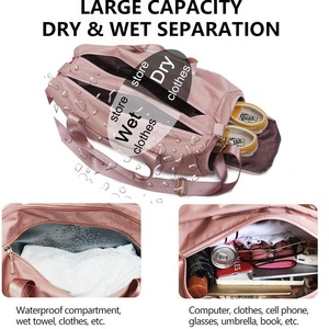 Bolsa Deportiva PIHA SPORTS, Impermeable, con Compartimento para Zapatos, 70L, de Poliéster, con Separación para Ropa Seca y Mojada - Product Image 4
