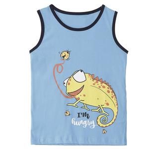 Usine en gros été garçons coton tricoté débardeur conception de dessin animé respirant confortable séchage rapide du Bangladesh - Product Image 6