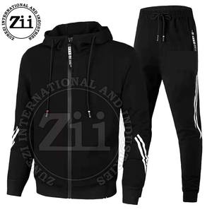 Chándal de invierno de talla grande para hombre, servicio OEM, ligero, ajustado, secado rápido, transpirable, suave, poliéster/tela de algodón - Product Image 5