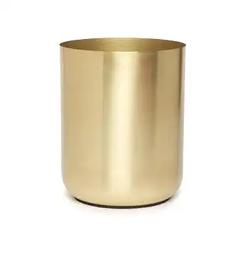 Brass Flower Pot Gold Color Metal Planter Home Decorative Plant Stand Outdoor Window Box Garden Decorative Pots Holder