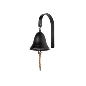 Campana colgante de pared de forma redonda de la más alta calidad campana colgante de Color negro hecha a mano para uso en el jardín del hogar - Product Image 5