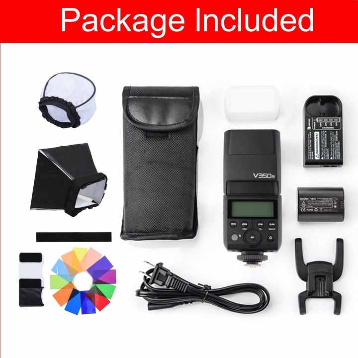 Godox V350 Speedlite Flash - Reliable TTL & Built-in Battery