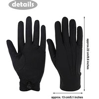 Gants courts en coton unisexes pour opéra, mariage, fête, danse, sport et activités de plein air